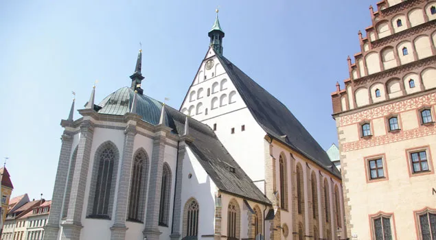 Kupfer-Stehfalzdeckung, Freiberger Dom